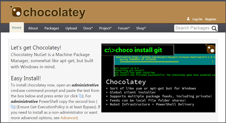 Chocolatey_Gallery