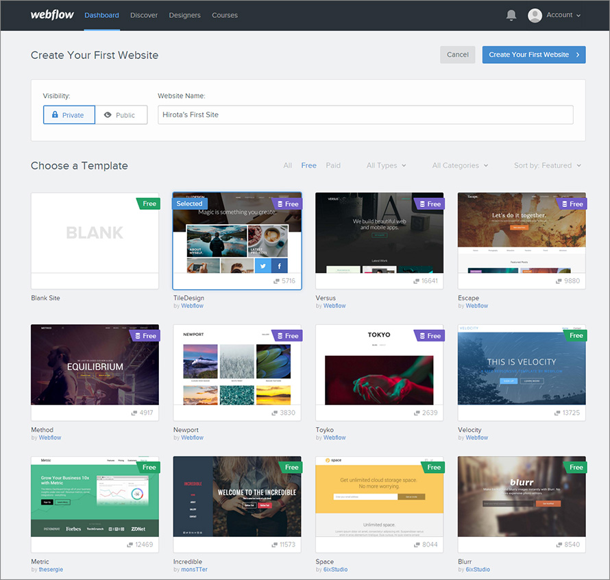 webflow